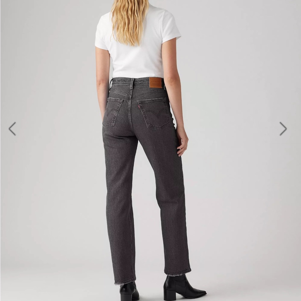 Levi's Black Straight Leg Jeans Timeless Style